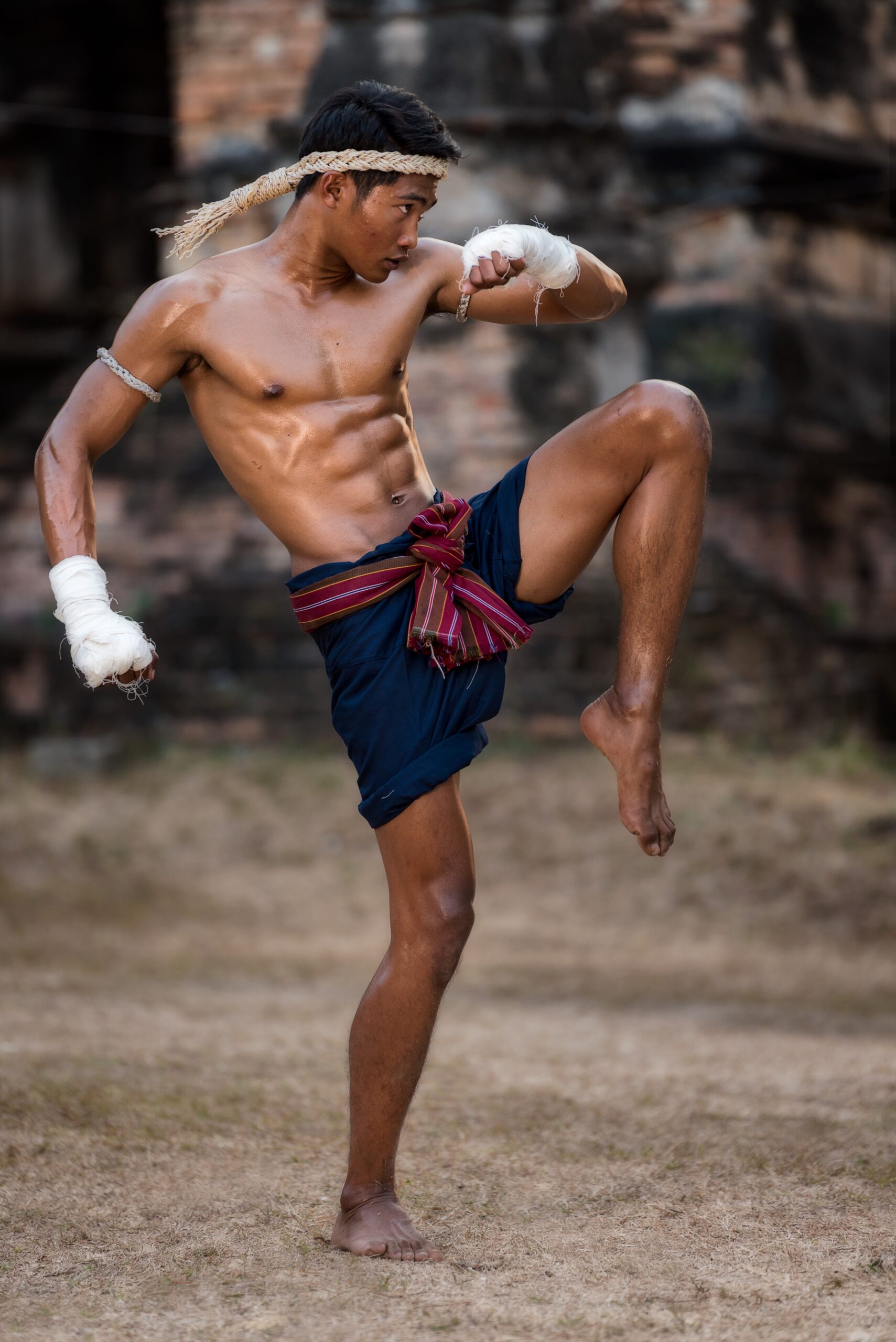 Muay Thai Elbow Strike in Traditional Thai Boxing